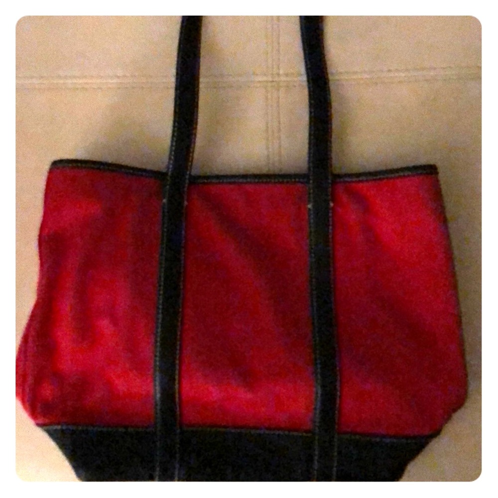 Red coach bag